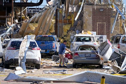 El temporal de este último fin de semana arrasó gran parte del norte de Texas (AP Foto/Julio Cortez)