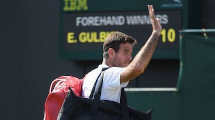 El temprano adiós de Juan Martín en Wimbledon