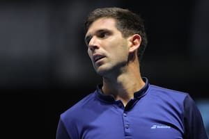 Delbonis sufrió en París-Bercy la novena caída consecutiva en primera ronda