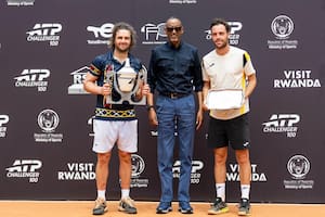Trungelliti, campeón de un Challenger en Ruanda y premiado por el presidente que conduce el país desde 2000