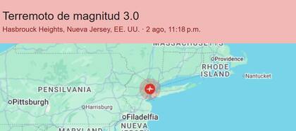 El terremoto de magnitud 3.0 sacudió a la localidad de Hasbrouck Heights, Nueva Jersey