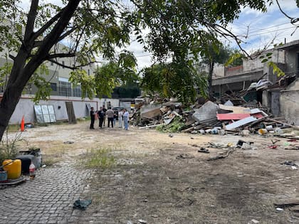 El terreno de Avenida La Plata 2253 luego de la demolición de la vieja estructura que estuvo usurpada