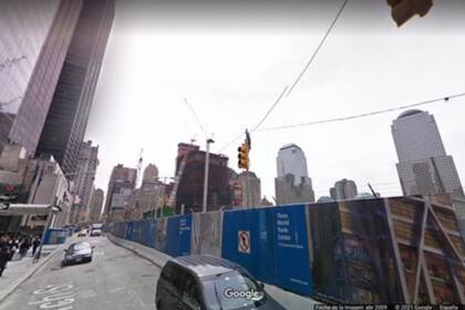 El terreno del Oculus antes de su construcción