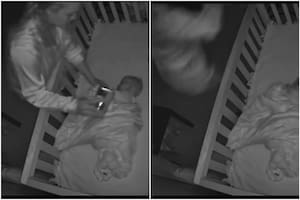 El terrible susto de una mujer al ver a un "desconocido" en la habitación de su bebé a través del monitor