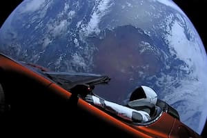 El Tesla Roadster sigue su paseo por el espacio (Foto SpaceX)