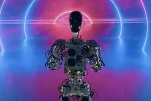 El "Teslabot" que Elon Musk presentó el viernes