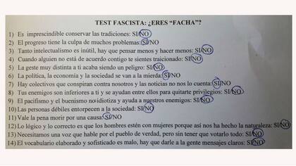 El test completo