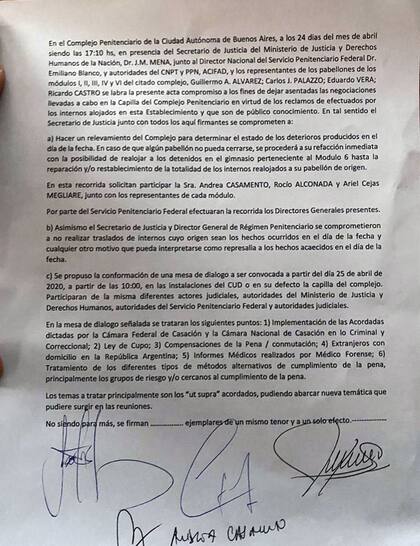 El texto completo del acuerdo