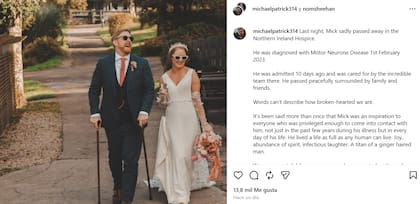 El texto con el que la esposa de Michael anunció su muerte