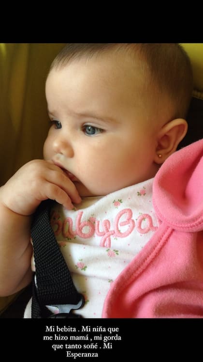 El tierno mensaje de Sabrina Rojas a su hija Esperanza
