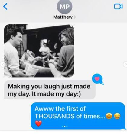 El tierno mensaje que el actor le dedicó en una de sus últimas comunicaciones