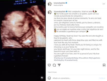 El tierno mensaje que le dedicó Luisana Lopilato a su hijo mayor Noah por sus 11 años (Foto: Instagram @luisanalopilato)
