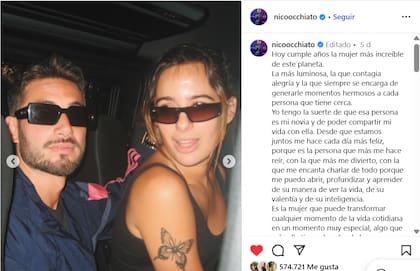 El tierno posteo de Nico para Flor en su cumpleaños