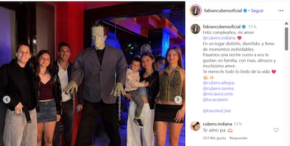 El tierno posteo que le dedicó Fabián Cubero a Indiana