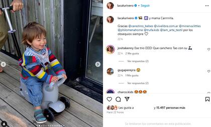 El tierno posteo que publicó Calu Rivero junto a sus hijos