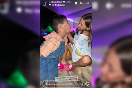 El tierno saludo de Leando Paredes para la hija de Ángel (Foto Instagram @leoparedes20)