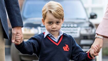 El tierno video del príncipe George, hijo de Guillermo y Kate, en su primer día de clases