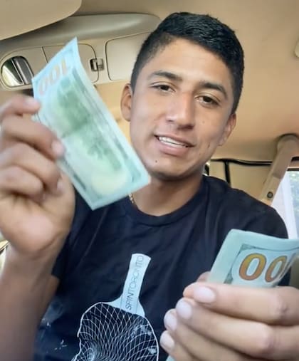 El tiktoker dijo que con ese pago semanal le alcanzaba para lo básico y un poco más