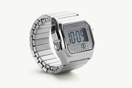 El Timex X MM6 es un reloj anillo digital con una caja de 20 mm de diámetro