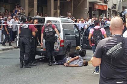 El tiroteo ocurrió en plena hora pico en la zona de Tribunales