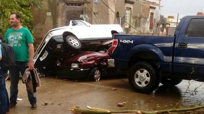 El tornado causó destrozos en Dolores