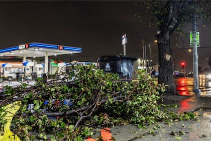 El tornado duró hasta las 10.12 hs del 25 de diciembre