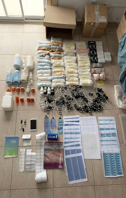 El total de lo incautado al "Rey del Viagra"
