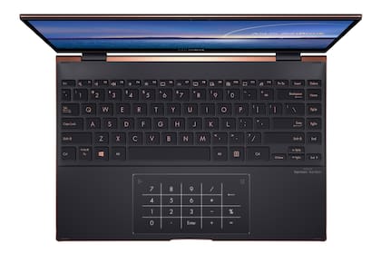 El touchpad de la Zenbook Flip S también puede transformarse en teclado numérico