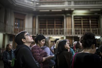 El tour de Borges pasa por el anexo de la Biblioteca Nacional en el Bajo porteño.