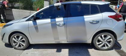 El Toyota Yaris con pedido de captura