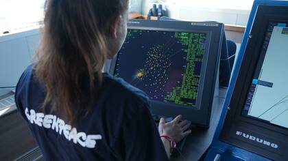 El trabajo a bordo del Arctic Sunrise