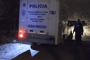 El trabajo de la policía provincial en el lugar del hecho