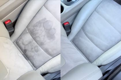 El trabajo incluyó sillones de tela que presentaban un alto nivel de suciedad