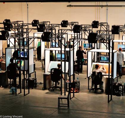 El trabajo manual se realizó en tres estudios, ubicados en las ciudades de Gdansk y Wroclaw, Polonia y Atenas, Grecia