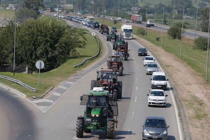 Anteayer hubo un tractorazo en Córdoba