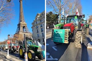 Tractorazo en París: productores salen a las calles en protesta por una medida restrictiva