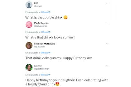 El trago de Ava llamó la atenció de los internautas