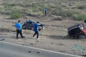 El tránsito quedó interrumpido por el accidente en la ruta 22
