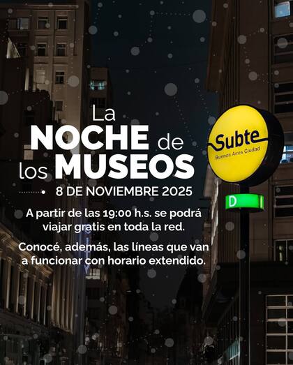 El transporte público tendrá servicios gratuitos y horarios extendidos para el evento (Foto: Instagram @basubte)