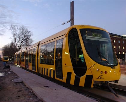 El tranvía funcionó originalmente con dos formaciones