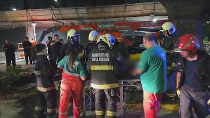 El traslado de un conductor a un hospital