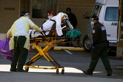 El traslado de una mujer en Manhattan