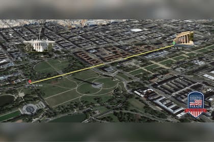 El trayecto del desfile de Washington DC por el Memorial Day