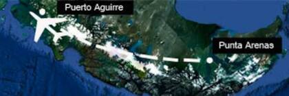 El trayecto que debía realizar el avión chileno llegaba hasta la capital Santiago, pero se perdió en Punta Aguirre