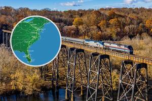 El tren atraviesa gran parte de la costa este de Estados Unidos
