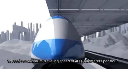 El tren de T-Flight que promete transportar a las personas a 2000 km por hora