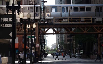 El tren elevado de Chicago es una imagen icónica de la ciudad