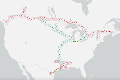 El tren realizará un total de 167 paradas en siete provincias y trece estados
