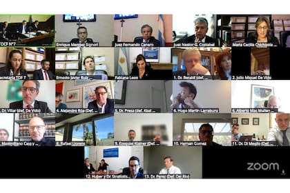 El tribunal pidió que los imputados aparezcan frente a cámara