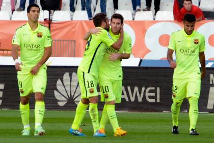 El tridente ofensivo funcionó y Barcelona festejó